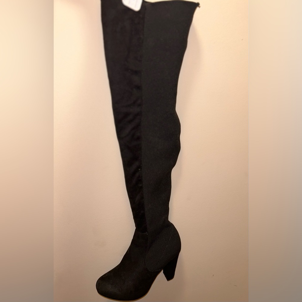 Black over the knee boots